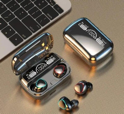 M10 Digital Display Case Earbuds Black