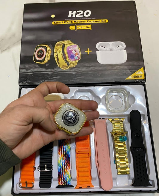 Smart watch with earbuds